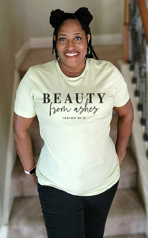 WOMENS CITRON BEAUTY FOR ASHES SHORT SLEEVE TSHIRT