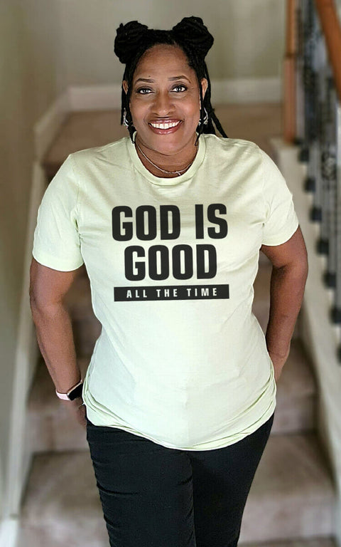 UNISEX CITRON GOD IS GOOD ALL THE TIME SHORT SLEEVE TSHIRT