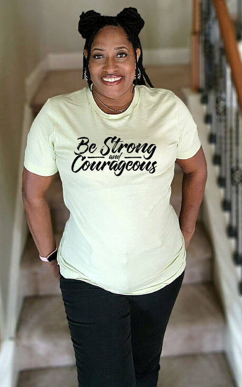 UNISEX CITRON BE STRONG AND COURAGEOUS SHORT SLEEVE TSHIRT