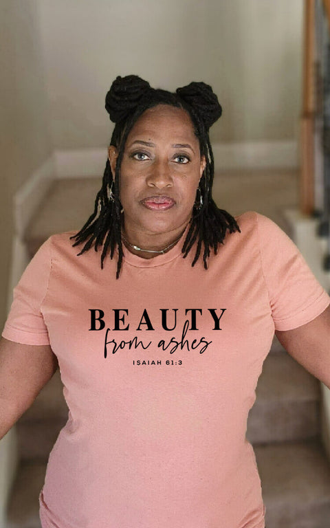 WOMENS ORCHID BEAUTY FROM ASHES SHORT SLEEVE TSHIRT