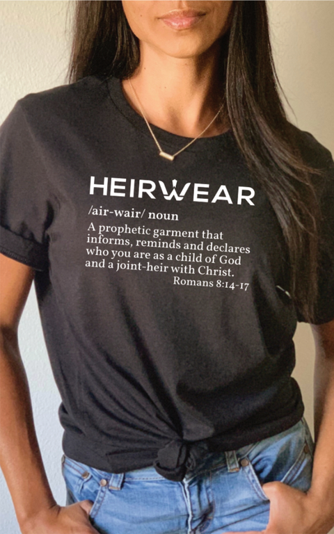 UNISEX BLACK HEIRWEAR DEFINITION SHORT SLEEVE TSHIRT